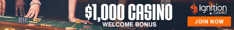 $1,000 Welcome bonus at Ignition Casino